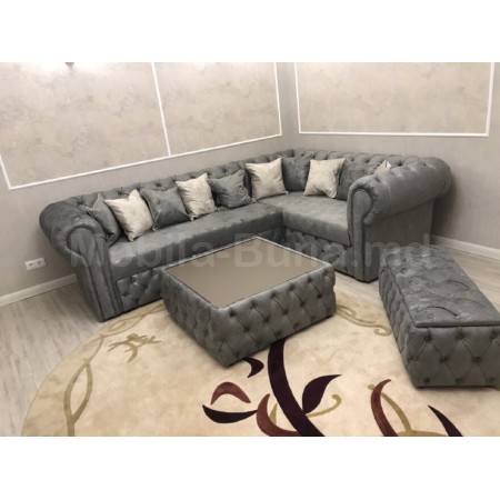 Угловой раскладной диван Chesterfield/Честерфилд  А-28